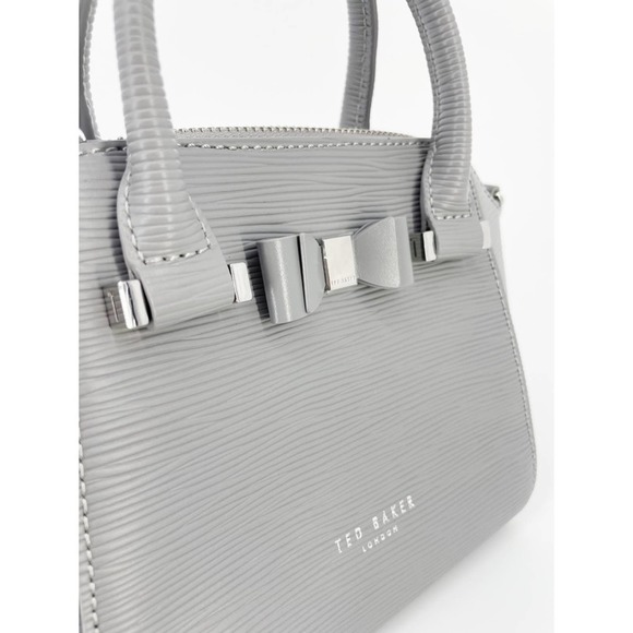 Ted Baker Ddella Bow Leather Micro Tote Bag - Picture 4 of 6